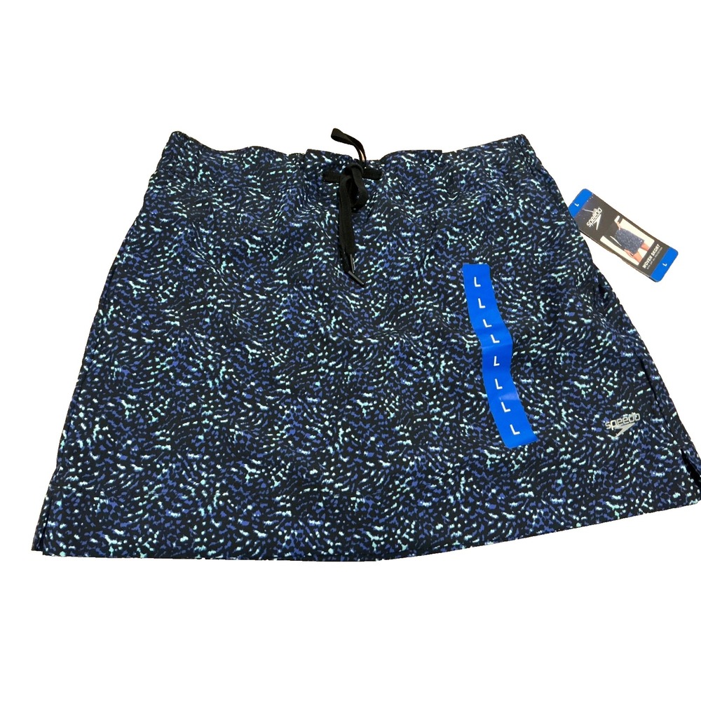 Speedo Women's Swim, Workout Skirt Skort NEW Size L Walk Swim Travel 50+UPF NWT